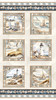 Benartex Coastal Escape PANEL 15023-70 Neutral Coastal Scenes Beach Lighthouse 24"x44"