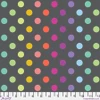 True Colors Graywork by Tula Pink PWTP262 Disco Poms in Carbon Gray Multi| Priced SOLD BY THE HALF-YARD