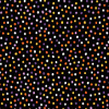 Benartex Ghostly Soiree 15101-12 Dot Mania Black Orange Purple | SOLD BY THE HALF-YARD