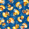 QT Cuties 3 - 31860-B Rubber Duckies Denim Blue  | SOLD BY THE HALF-YARD