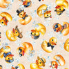 QT Cuties 3 - 31860-E Rubber Duckies Denim Tan | SOLD BY THE HALF-YARD