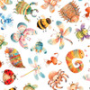 QT Cuties 3 - 31862-Z Bugs White | SOLD BY THE HALF-YARD