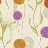 Wishflower by Benartex 16691-38 Wishing Field Orange Multi Dandelions | SOLD BY THE HALF-YARD