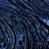 Cat Artistry by Peggy Collins for Benartex 16737-55 Circled Swirl Blue | SOLD BY THE HALF-YARD