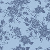 Garden Walk by Mia Presley Designs 09625-10 Vintage Roses Blue | SOLD BY THE HALF-YARD