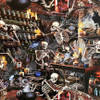 Timeless Treasures Wicked Willow Spooky Apothecary WICKED-CD3639 Multi Skeltons Potions | SOLD BY THE HALF-YARD