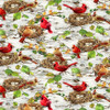 Timeless Treasures Secret Hollow - Cardinals & Bird Nests DONA-CD4269 Blue | SOLD BY THE HALF-YARD