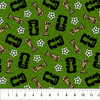 FIFA World Cup 2026 Officially Licensed Fabric | OUR GAME 126-75 Trophy Dark Green by Northcott | SOLD BY THE HALF-YARD