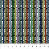 FIFA World Cup 2026 Officially Licensed Fabric | FIFA CORE COLLECTION 105-99 FIFA World Cup Strip Multi Black by Northcott | SOLD BY THE HALF-YARD