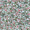 Hoffman Holiday Hideaway Y5770-698 Iceberg Holly Berries | SOLD BY THE HALF-YARD