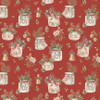 Riley Blake Holiday Spirit by Lisa Audit CD17460 Red Main Christmas | SOLD BY THE HALF-YARD