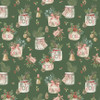 Riley Blake Holiday Spirit by Lisa Audit CD17460 Green Main Christmas | SOLD BY THE HALF-YARD