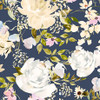 Serendipity by Leah Bisch for QT 32134-N Large Floral Navy | SOLD BY THE HALF-YARD