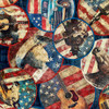 QT Fabrics American Country 31992-N American Country Vignettes Navy | SOLD BY THE HALF-YARD