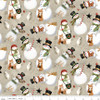 Riley Blake Northern Christmas Snowmen Neutral C17831 Neutral | SOLD BY THE HALF-YARD