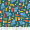 2026 All New England Shop Hop Fabric 55480D-1 New England States | SOLD BY THE HALF-YARD