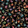 QT Fabrics Witchypoo 31938-J Witch Accessories Hats Black | SOLD BY THE HALF-YARD