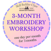 Class: Embroidery Workshop 3 Days over 3 months | Starts Thursday Sept 10/ then Oct 15 and Nov 2 10:30am-3pm