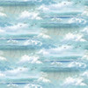 Window Paradise Digital by Henry Glass 2326-11 Ocean Clouds Landscape Bay Blue | SOLD BY THE HALF-YARD