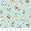 Northcott Country Mouse DP29007-42 Toss Mice Blue Multi | SOLD BY THE HALF-YARD