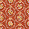 Tilda Village Life 100687 Mable Rust Floral Wreaths | SOLD BY THE HALF-YARD
