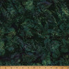Hoffman Bali Batik X2650-272 Mallard Green X-Ray Leaves | SOLD BY THE HALF-YARD