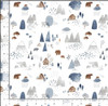 Dear Stella | Be Brave Stella-D2300 White Buffalo Bear Cabins Scene Digital Print| Per Half Yard