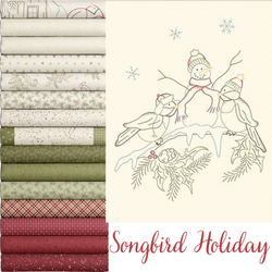 Songbird Holiday by Cindy Staub for Marcus Fabrics Songbird Holiday by Cindy Staub for Marcus Fabrics