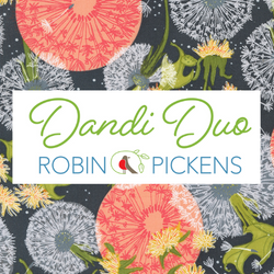 Dandi Duo Maize Dandelion Floral Fields Fabric by Robin Pickens