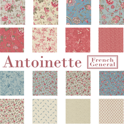 Antoinette Panel Ciel Blue by French General for Moda 13958-13