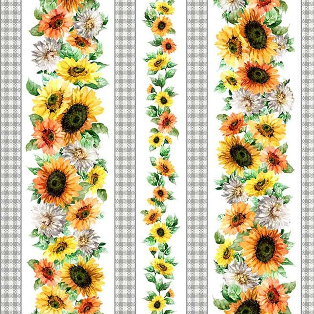 Tumbling Blooming Sunflowers Fabric by Michael Miller - modeS4u