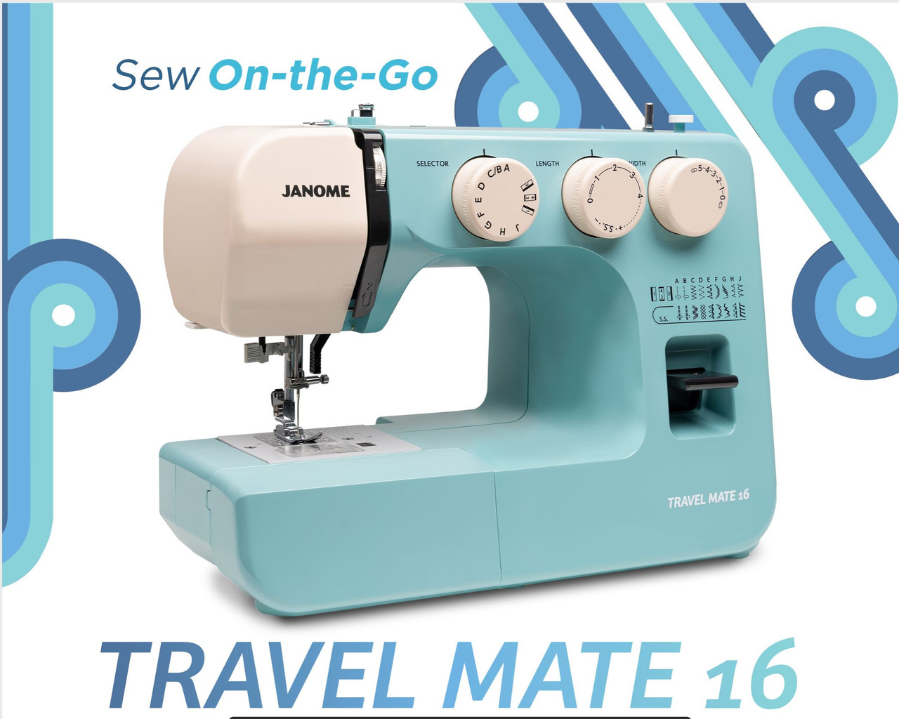 Janome Travel Mate 16 TM16 Sewing Machine - Seams Sew Perfect