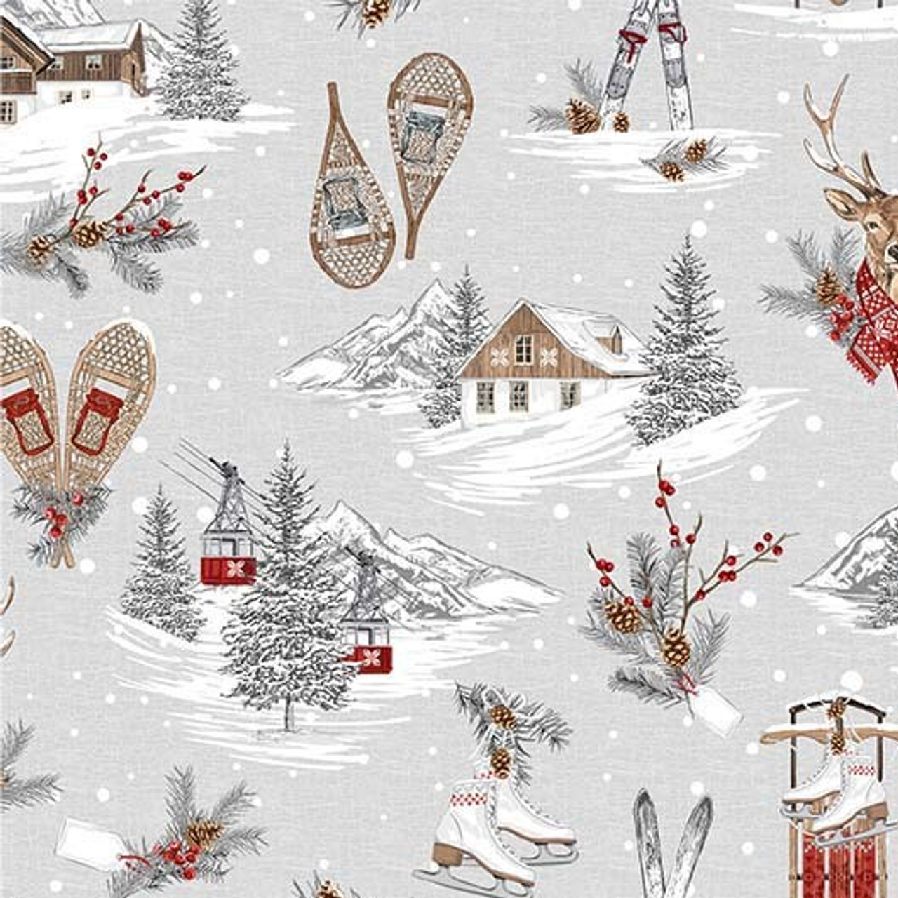 Winter Cabins Quilt Pattern Download