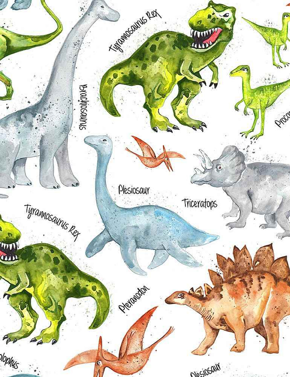 dinosaur chart with names