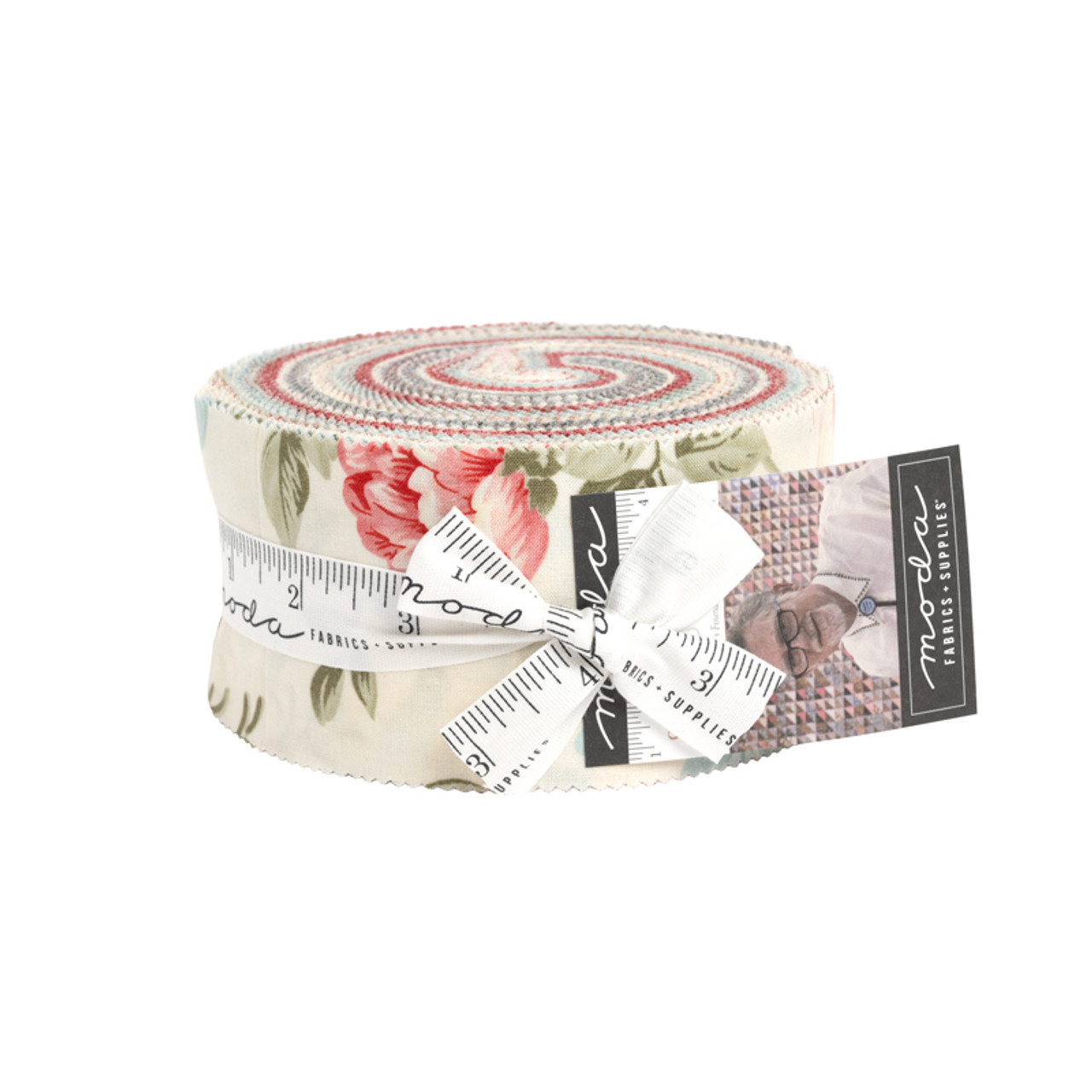 Moda Collections for a Cause: Etchings 44330JR Jelly Roll of 40 assorted  strips - Seams Sew Perfect