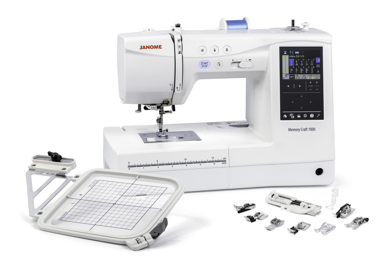 Janome Memory Craft 1000 Sewing + Quilting + Embroidery