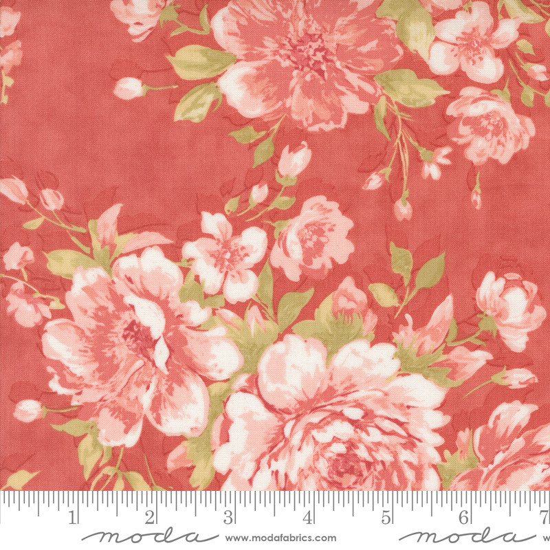 Moda Muse by 3 Sisters 44390-13 Scarlet Rose Garden Florals | SOLD
