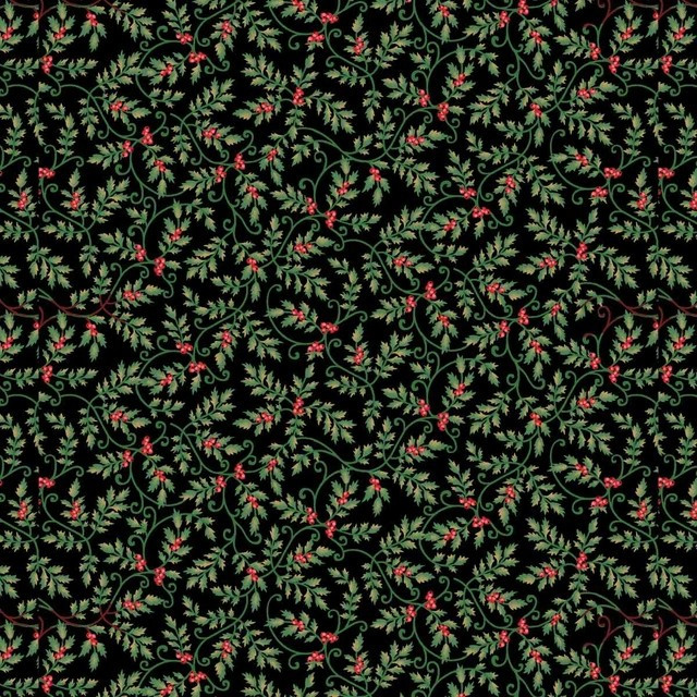 Sweet Christmas Memories Digital by Henry Glass 3620-99 Mini Holly