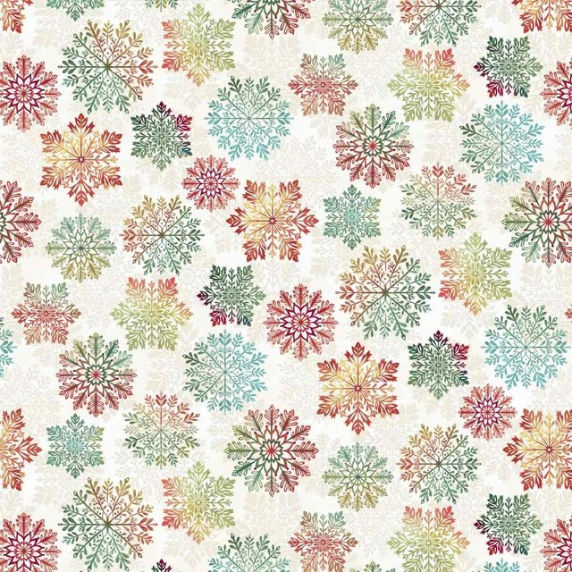 Sweet Christmas Memories Digital by Henry Glass 3626-44 Snowflake