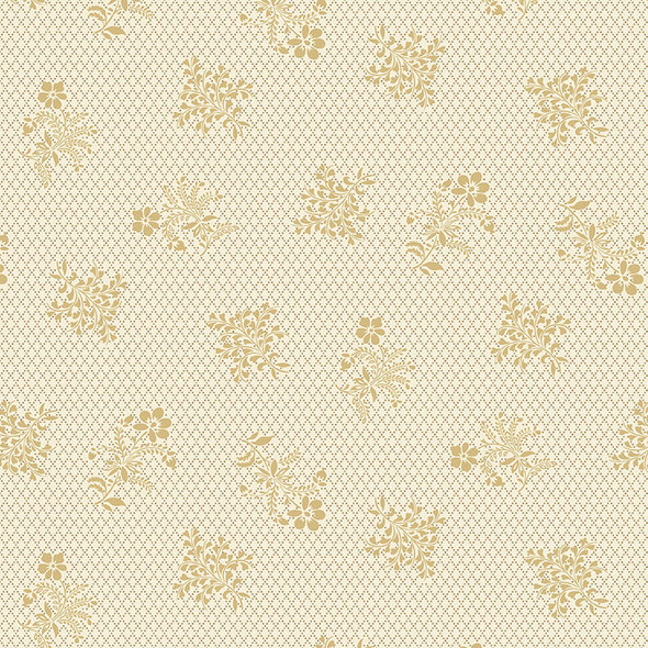 Lille 2765-33 Cream Bouquets and Diamonds by Henry Glass | Priced per Half Yard