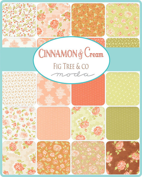 Moda Cinnamon & Cream Charm Pack 20450PP by Fig Tree Company