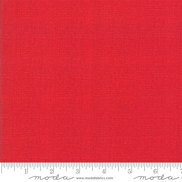 Moda Thatched 48626 43 Crimson Red Tonal by Robin Pickens- PER HALF YARD