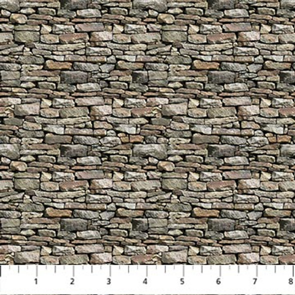 Northcott Little Rascals Naturescapes 25514-95 Gray Rocks Texture | Per Half Yard