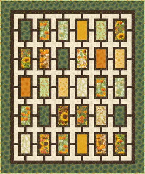 Free Pattern Download | Garden Tiles by Ariga Wilson for Autumn Fields by Robert Kaufman