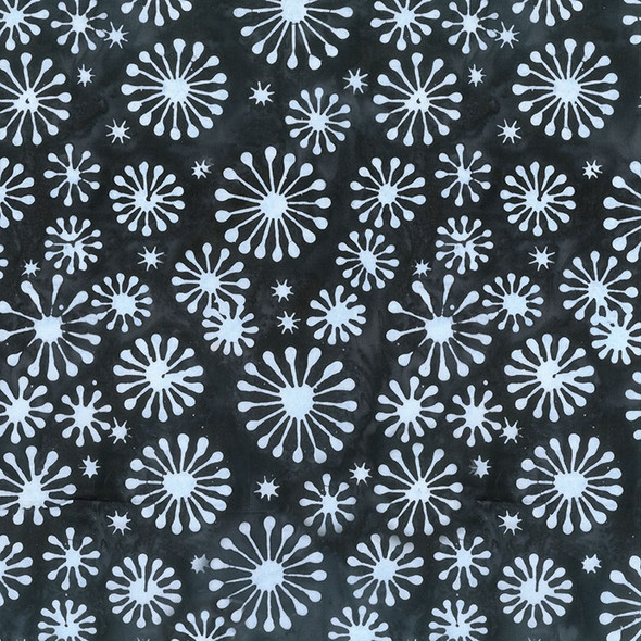 Northcott Dandelion Wishes Banyan Batik 83042-98 Soot Dandelions | Per Half Yard