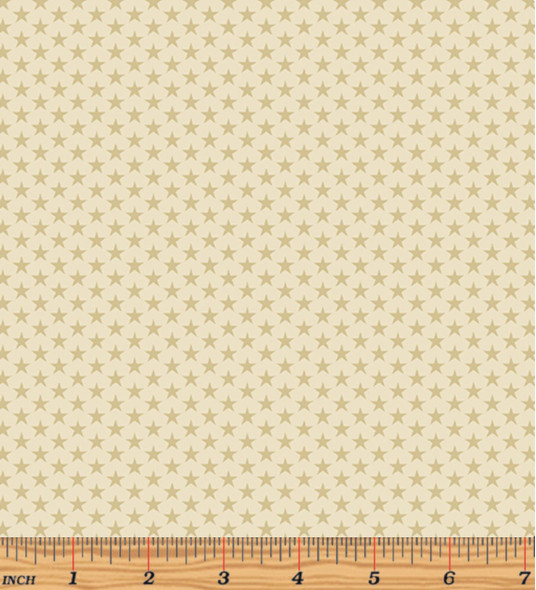 Benartex American Spirit 16106-72 Tiny Stars Tan | Per Half Yard