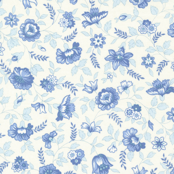 Moda Blueberry Delight by Bunny Hill Designs 3031-11 Cream Blueberry Fields Floral | Per Half Yard