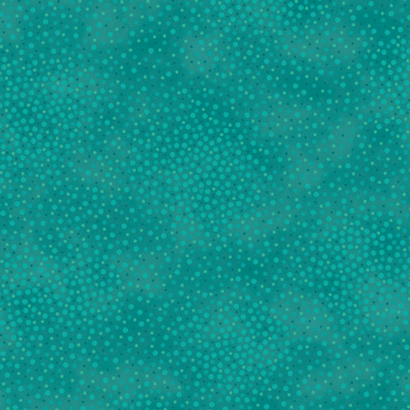 QT Fabrics Spotsy Dot Blender 29912-QS Turquoise | Per Half-Yard