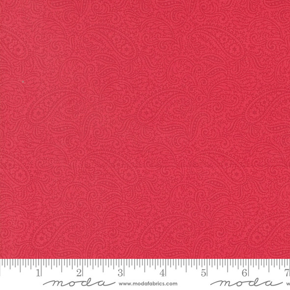 Moda Collections for a Cause: Etchings 44334-13 Paisley Red | Per Half Yard