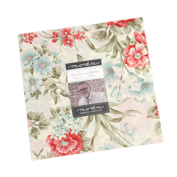 Moda Collections for a Cause: Etchings 44330LC Layer Cake Pack of 42 pieces 10"x10"